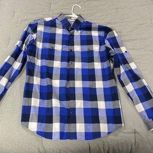 Express Long Sleeve Fitted Button Up